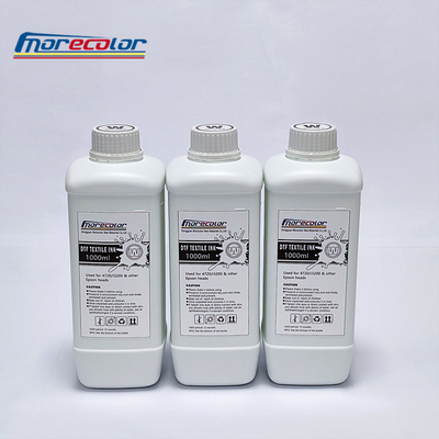 Tinta de impressora resistente à água CMYKW, tinta de impressão de transferência de calor DTF para EPSON