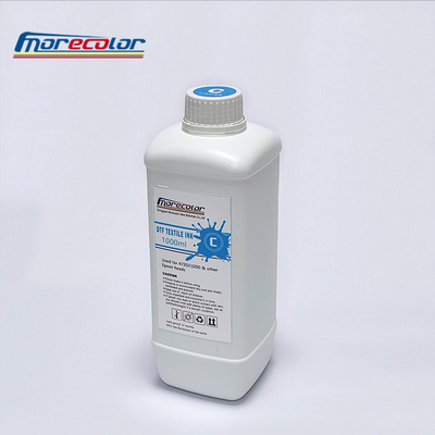 Tinta de impressão têxtil DTF à base de água C M Y K W para máquina de transferência de calor