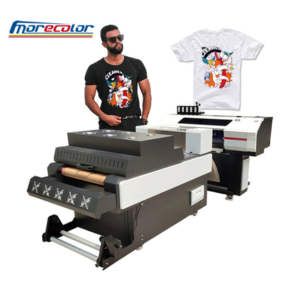 Impressora de transferência DTF de 60 cm automática de alta resolução cor branca CMYBK