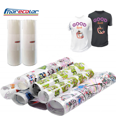 Filme PET rolo a rolo DTF 75 mícrons para impressão digital de camiseta