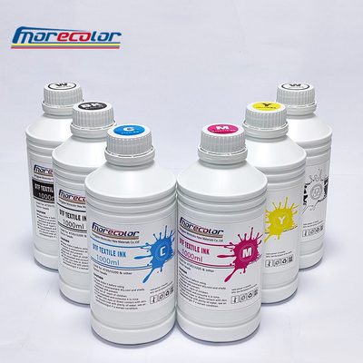 Filme de transferência direta tinta de impressão dtf cor CMYK cor branca 1l para impressão de camiseta