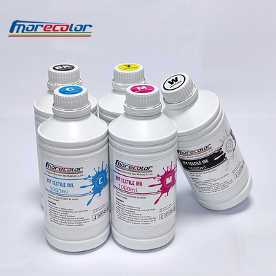 Tinta branca DTF Morecolor à base de água 1000ml para impressão digital